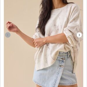 Altar'd State Chloe Camo Sweater NWT